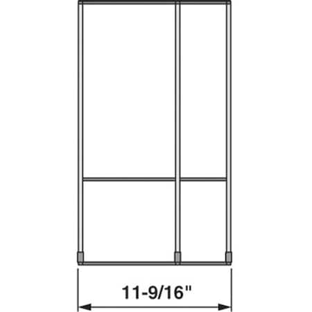 Blum 11 - .56 In. Orga Line For Wood Drawers - Stainless Steel BZHI.533FI3A